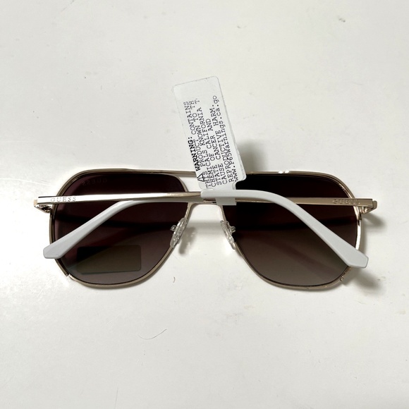 New Original GUESS Double Bridge Aviator Sunglasses GO00064 Mirror Iridescent - Picture 5 of 6